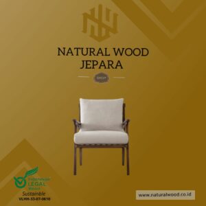 Kursi Cafe Sofa Single Modern Kayu Jati Nw 02