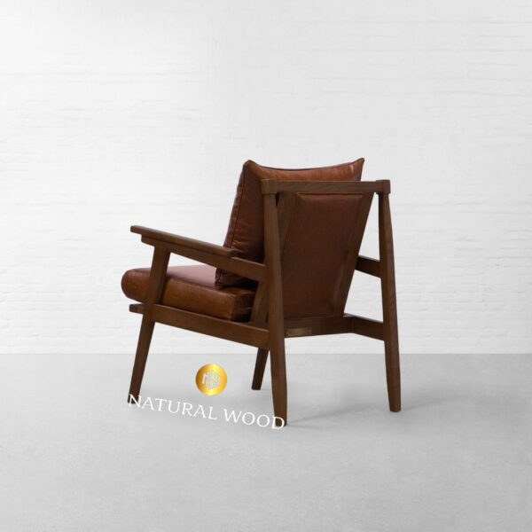 Kursi Lounge Cafe Minimalis Vintage Natural