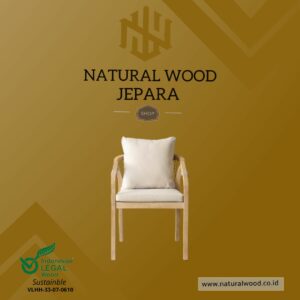 Kursi Villa Cafe Kayu Jati Natural Model Minimalis